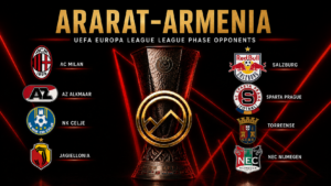 Ararat-Armenia Draw AC Milan, Salzburg and Six Other Clubs in Historic UEFA Europa League League Phase