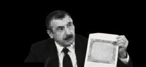 Hajiyev Presents Blank Museum Reproduction as ‘Evidence’ of Armenian Falsification at Gandzasar in Occupied Artsakh