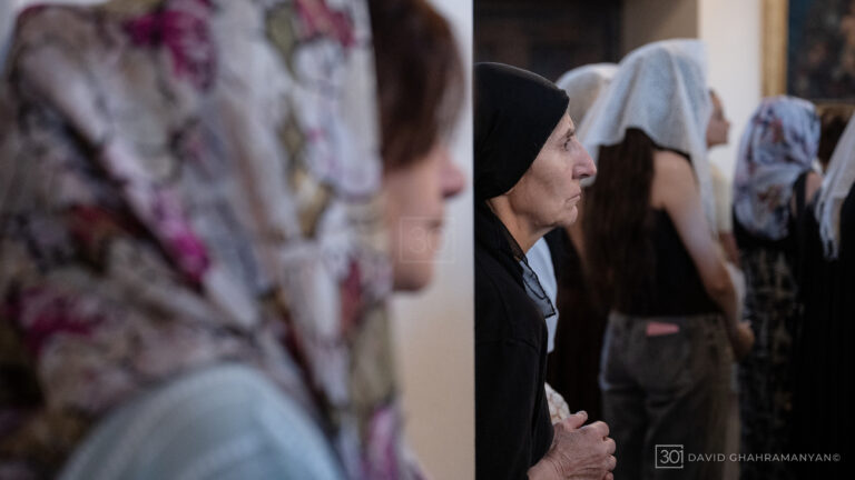 Archbishop Ajapahyan Celebrates Divine Liturgy at Holy Etchmiadzin on Khachverats Following Overturning of Conviction