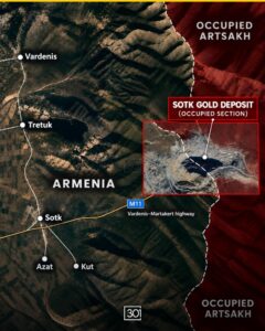 Map of Sotk Region of Armenia